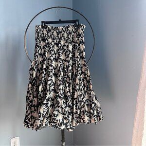 Grace Elements Black and Cream A-Line Skirt